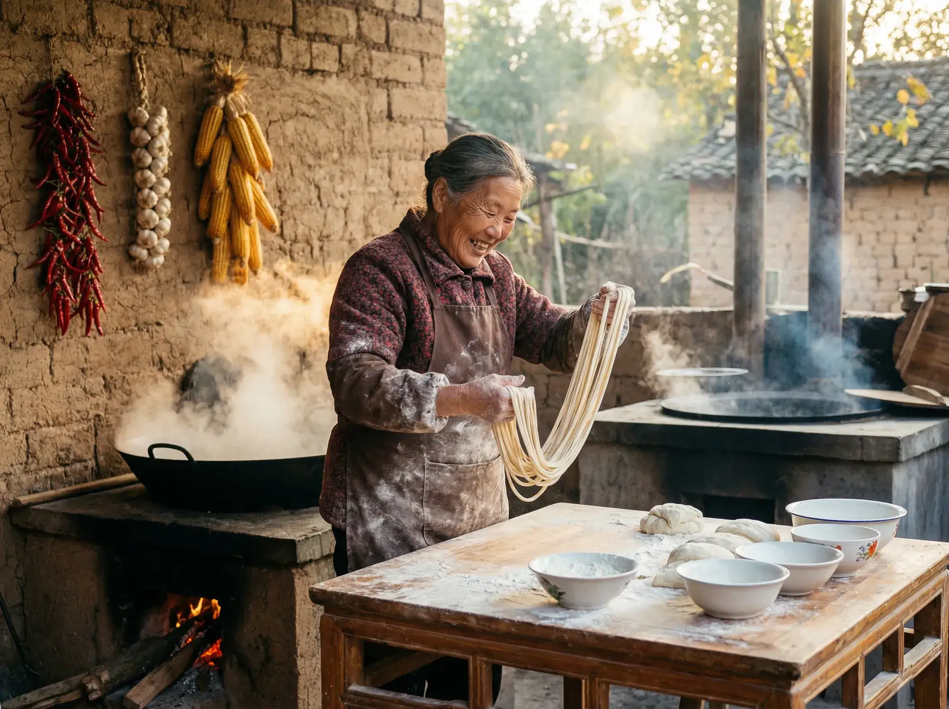 农家大嫂手擀面 - 4080新视觉影视大全 乡村美食